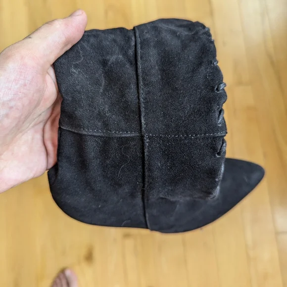 Black Over-the-Knee Lace-Up Boots - Picture 6 of 7